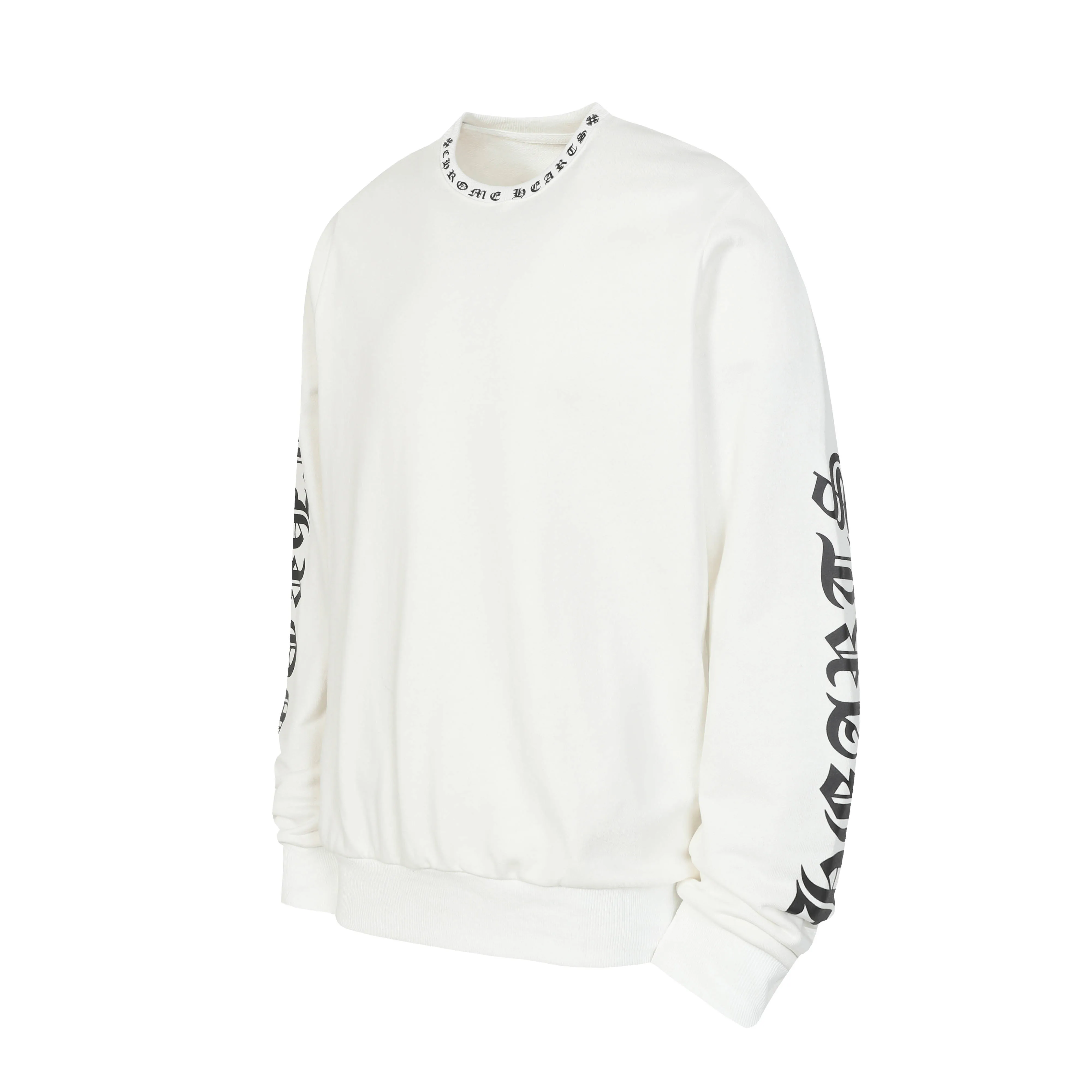 P210 Round neck sweatshirt. Remember to remark sweatshirt when ordering #Y2903 Cross-border running quantity model. Please do not place an order if you pursue perfection. -Chrome Hearts/Chrome Hearts 23ss Sanskrit printed popular round neck sweatshirt -High weight, high density and high quality. The wool is soft, delicate and skin-friendly. Soft and silky to the touch. Excellent warmth and skin-friendliness. -Colour: black white -Size: S M L XL